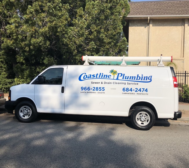 Coastline Plumbing Inc service van, Ventura CA